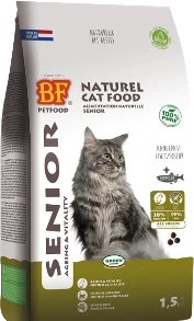 BF Petfood Krokant Senior Ageing &amp; Vitality Verpakking Kattenvoer