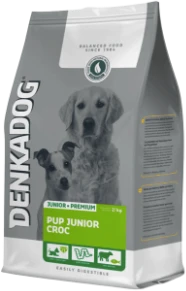 Denkadog Pup & Junior Croc Hondenvoer Verpakking 