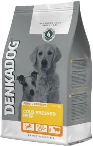 Denkadog Adult Cold Pressed Beef Hondenvoer Verpakking 