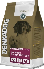 Denkadog Adult Crocque Derma Protect Hondenvoer Verpakking