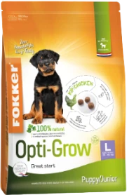 Fokker Puppy/Junior Opti-Grow L Hondenvoer Verpakking