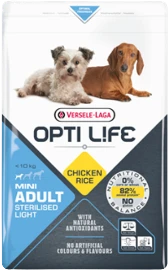 Versele-Laga Opti Life Adult Sterilised/Light Mini Hondenvoer Verpakking
