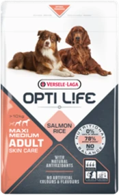Versele-Laga Opti Life Adult Skin Care Medium & Maxi Hondenvoer Verpakking