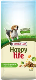 Versele-Laga Happy Life Adult Dinner Chicken Hondenvoer Verpakking