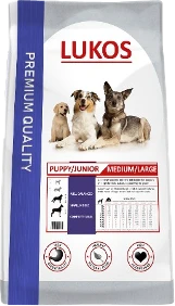Lukos Puppy Junior Medium/Large Hondenvoer Verpakking