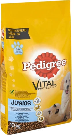 Pedigree Junior Kip met rijst - 10 kg Pedigree Junior Kip met rijst verpakking - zak met 10 kg