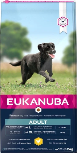 Eukanuba Adult Grote Rassen Kip 15 kg