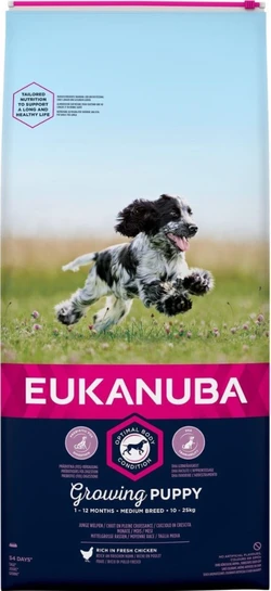 Eukanuba Puppy Middelgrote Rassen zak van 15 kg