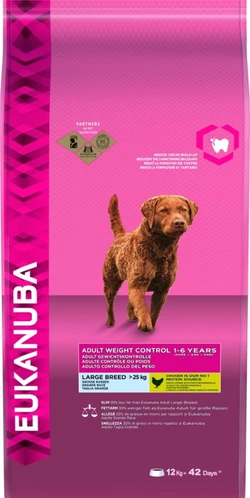 Eukanuba Daily Care Weight Control Adult Grote Rassen zak hondenvoer van 12 kg