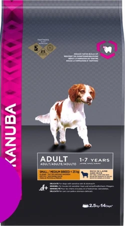 Eukanuba Adult Kleine en Middelgrote Rassen Lam & Rijst 2,5 kg