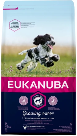 Eukanuba Puppy Middelgrote Rassen 3 kg zak hondenvoer