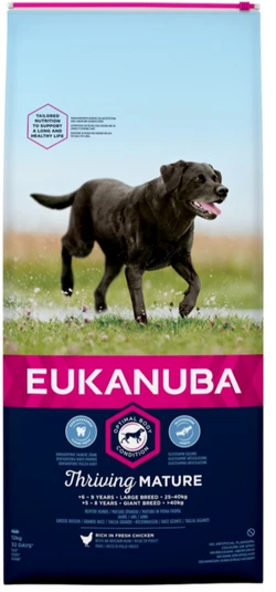 Eukanuba Mature Grote Rassen 12 kg zak hondenvoer