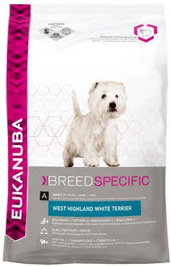 Eukanuba Adult West Highland West Terriers 2,5 kg zak hondenvoer