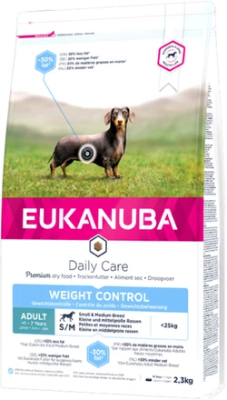 Eukanuba Daily Care Weight Control Adult Kleine en Middelgrote Rassen 2,5 kg