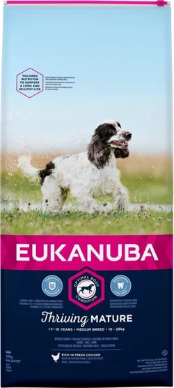 Eukanuba Mature & Senior Middelgrote Rassen 12 kg zak hondenvoer