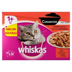 Whiskas Casserole Adult Classic Selectie In Gelei Multipack 