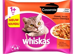 Whiskas Casserole 1+ Classic Selectie in Gelei 340 gr