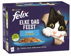 Felix Elke Dag Feest Vis Selectie in Gelei 12 x 85 gr