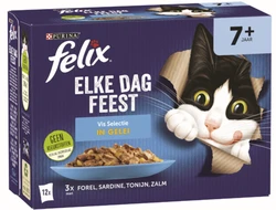 Felix Elke Dag Feest Senior Vis Selectie in Gelei 12 x 85 gr