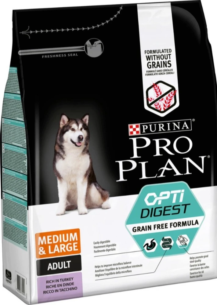 Pro Plan OptiDigest Medium & Large Adult Graanvrij Pro Plan OptiDigest Medium & Large Adult Graanvrij