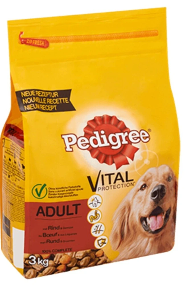 Pedigree Adult Rund & Groenten - 3 kg Pedigree Adult Rund & Groenten - 3 kg brokken hondenvoer