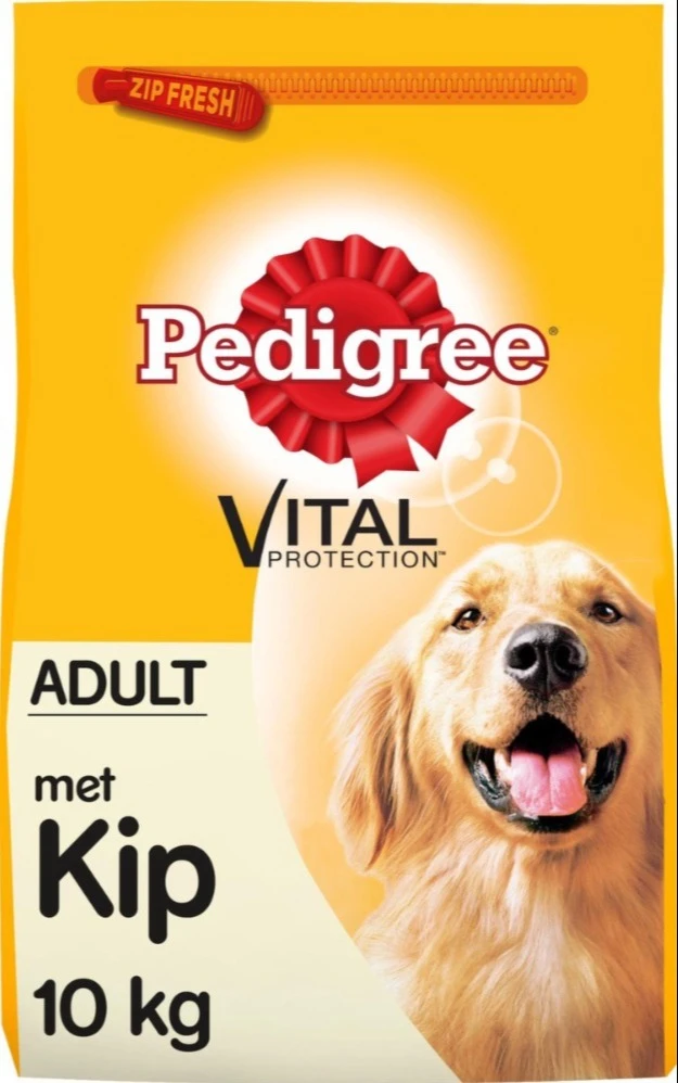 Pedigree Adult Kip & Groenten - 10 kg Pedigree Adult Kip & Groenten zak hondenvoer 10 kg