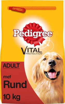 Pedigree Hondenvoer Droog Adult - Rund - 10 kg zak hondenvoer