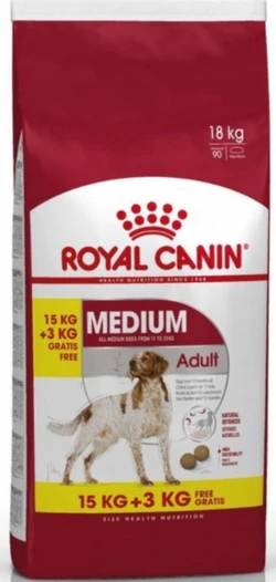 Royal Canin Medium Adult - Hondenvoer - 15+3 kg Bonusbag