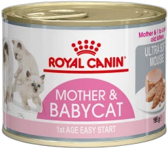 Royal Canin Mother & Babycat Mousse kattenvoer 2x 12 blikken (24x 195 gr)