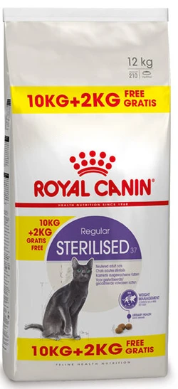 Royal Canin Sterilised 37 kattenvoer 10 + 2 kg