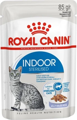 Royal Canin Sterilised Indoor in Jelly - 12 x 85 gram