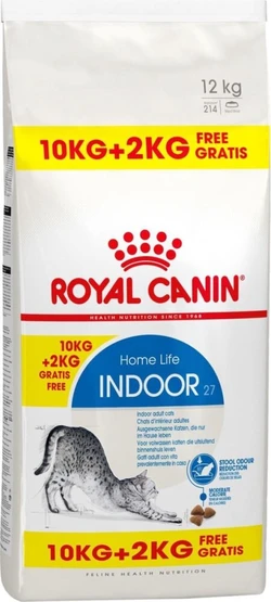 Royal Canin Indoor 27 - Kattenvoer - 10+2 kg Bonusbag