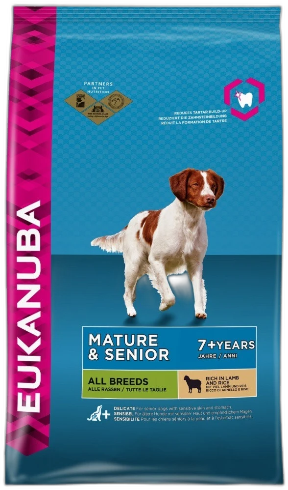Eukanuba Mature & Senior Alle rassen 2,5 kg Eukanuba Mature & Senior Alle rassen 2,5 kg zak hondenvoer