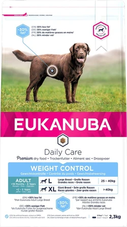 Eukanuba daily care adult weight control l/xl - 2,3kg