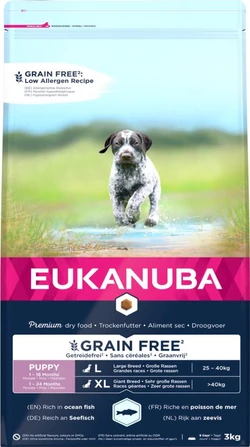 Eukanuba Dog Junior Large Graanvrij Vis 3 kg