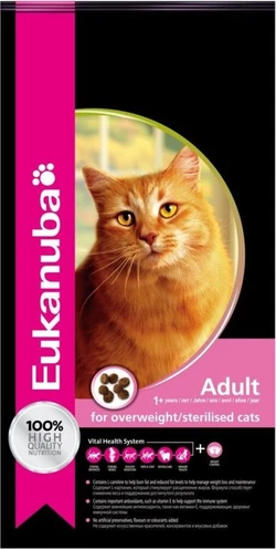 EUKANUBA CAT ADULT OVERWEIGHT/STERILIZED 1,5KG