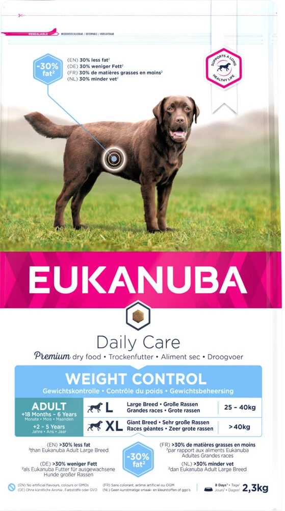 Eukanuba Dog Adult Large Breed - Weight Control - Kip - 15 kg