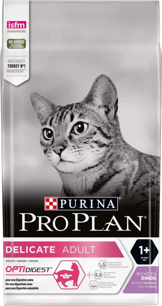 PRO PLANĀ® - Kattenvoer - OPTIDIGEST Adult Kat Delicate - Rijk aan Kalkoen - 3 kg PRO PLANĀ® - Kattenvoer - OPTIDIGEST Adult Kat Delicate - Rijk aan Kalkoen - 3 kg