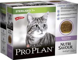 Pro Plan Optinutrition Sterilised 7+ Nutrisavour   10x85 gram