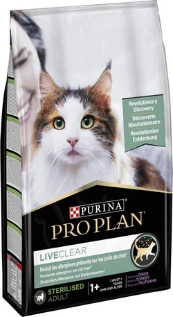 Pro Plan LiveClear Sterilised Adult Kalkoen - Kattenvoer - 7kg