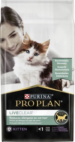 Pro Plan Kitten LiveClear Katten Droogvoer - Kalkoen - 1,4 kg