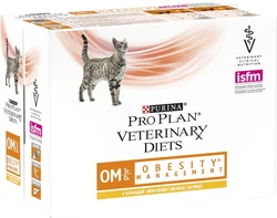 PURINA Pro Plan Veterinary Diets OM Obesitas Kip - nat kattenvoer - 10x85g