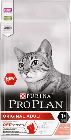 PRO PLAN® - Kattenvoer voor Volwassen Kat - OPTISENSES - Original Adult Kat - Rijk in Zalm - 3 kg