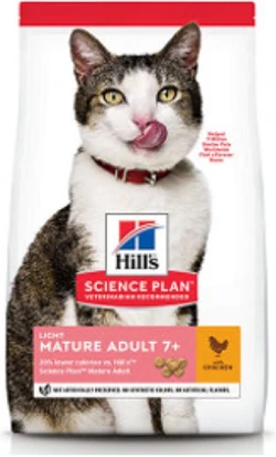 Hill's Science Plan Mature Adult 7+ Light Droogvoer Kip - 1.5kg
