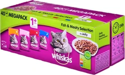 Whiskas Gelei Van vis en Traditionele Smaken 40 x 100 g