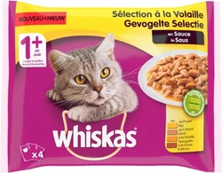 Whiskas Pouch Adult Gevogelte In Saus Multipack 400 gr