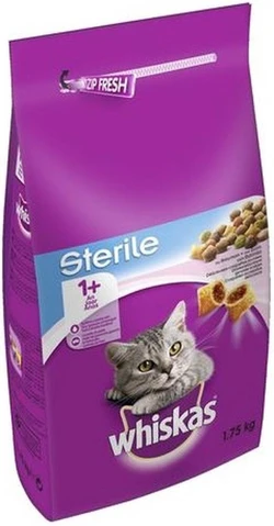 Whiskas Sterile 1+ zalm - 3x 1,75kg