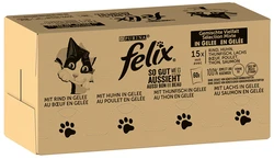 Felix Voordeelpakket  Elke Dag Feest 120 x 85 g Kattenvoer - Vleesmix 2: Rund, Zalm, Kip, Tonijn (120 x 85 g)