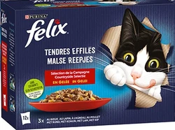 Felix Malse Reepjes - Countryside selectie in gelei (vlees) - 1020g x 3
