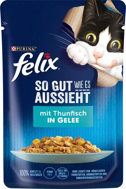 Felix katten Natvoer, Adult, Zo goed als het lijkt met tonijn, 85 g